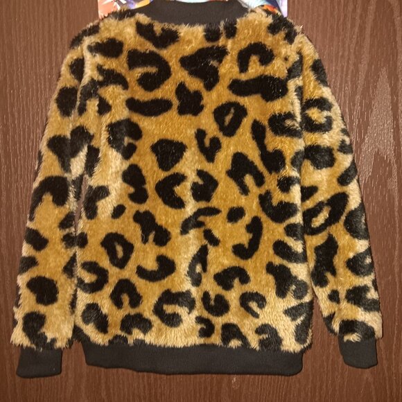 Kids Leopard 🐆 faux fur jacket - Picture 4 of 7